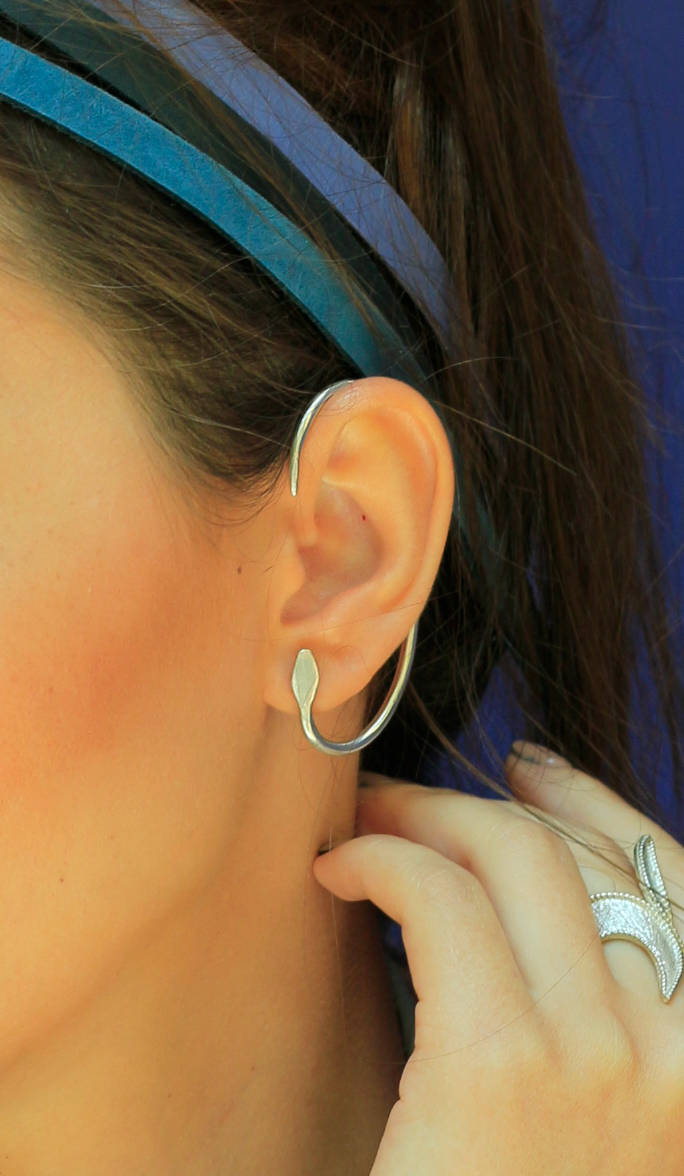Beady Full Ear Shattered Glass Ear Cuff (1 Piece) – Beady Boutique.com